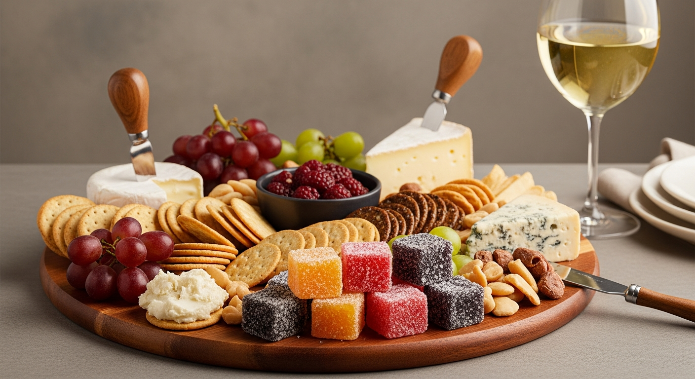 A Gourmet Pairing: Pâte de Fruit, Fine Cheeses, and Wine